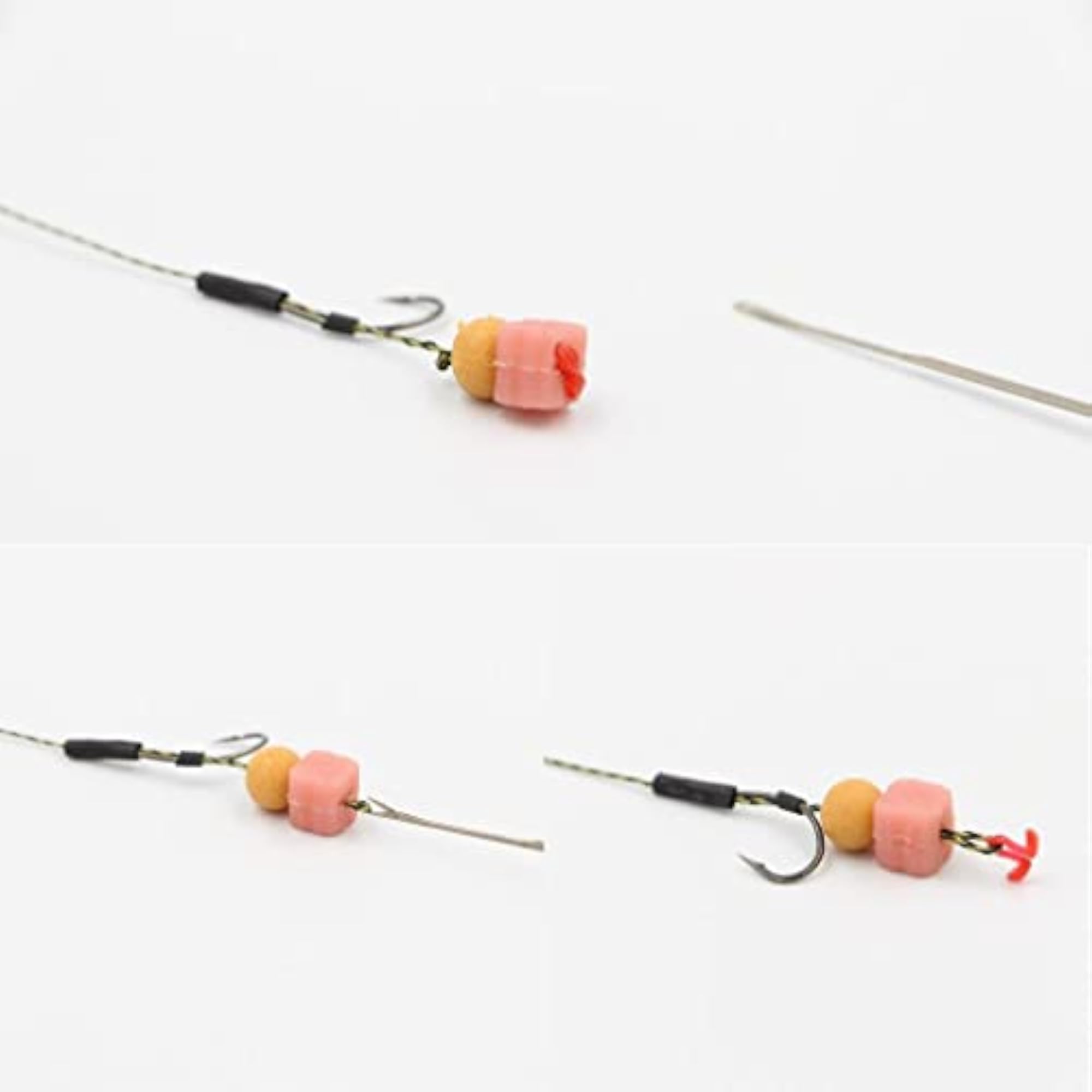 10 Set / 480pcs ABS Carp Fishing Hair Rig Stops